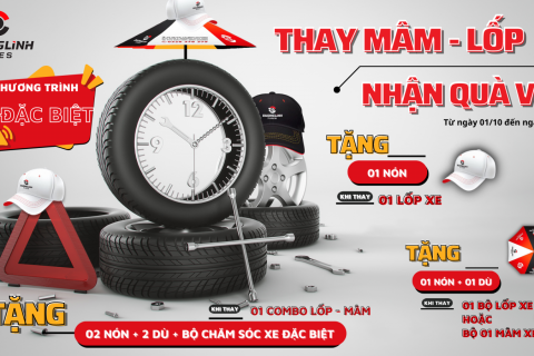 Chương trình khuyến mãi ’’ THAY MÂM  - LỐP NHẬN QUÀ VUI ‘’ từ 1/10 đến 30/11/2022